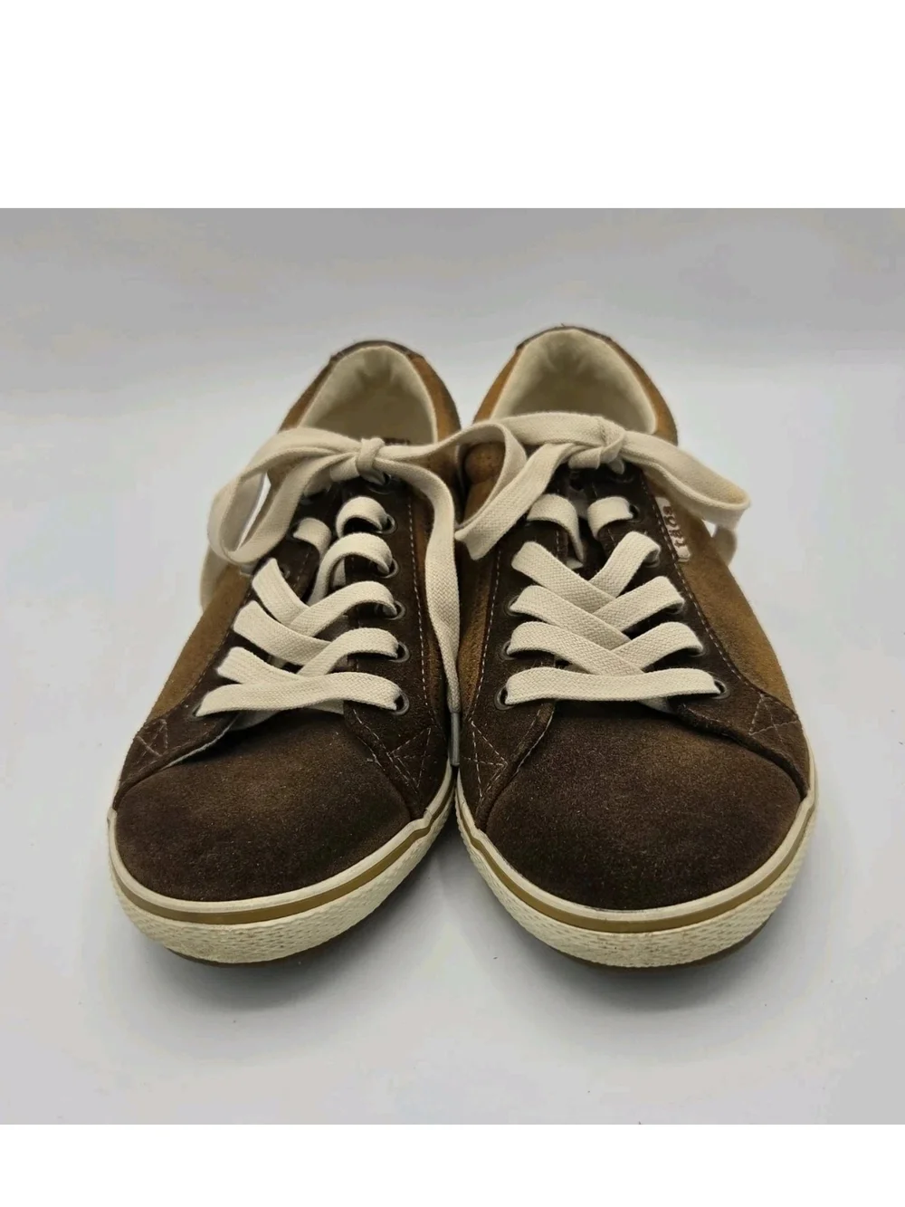 Taos Retro Star Shoes Womens Size 8 Brown Suede Walking Sneakers RES-12844A
